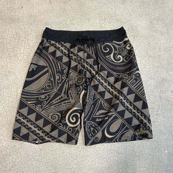 Brown & Green Quiksilver Board Shorts - Picture 3 of 6